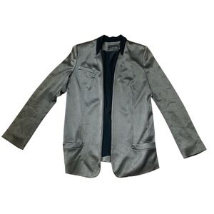Alexander Wang Olive Army Green Silk Satin Blazer